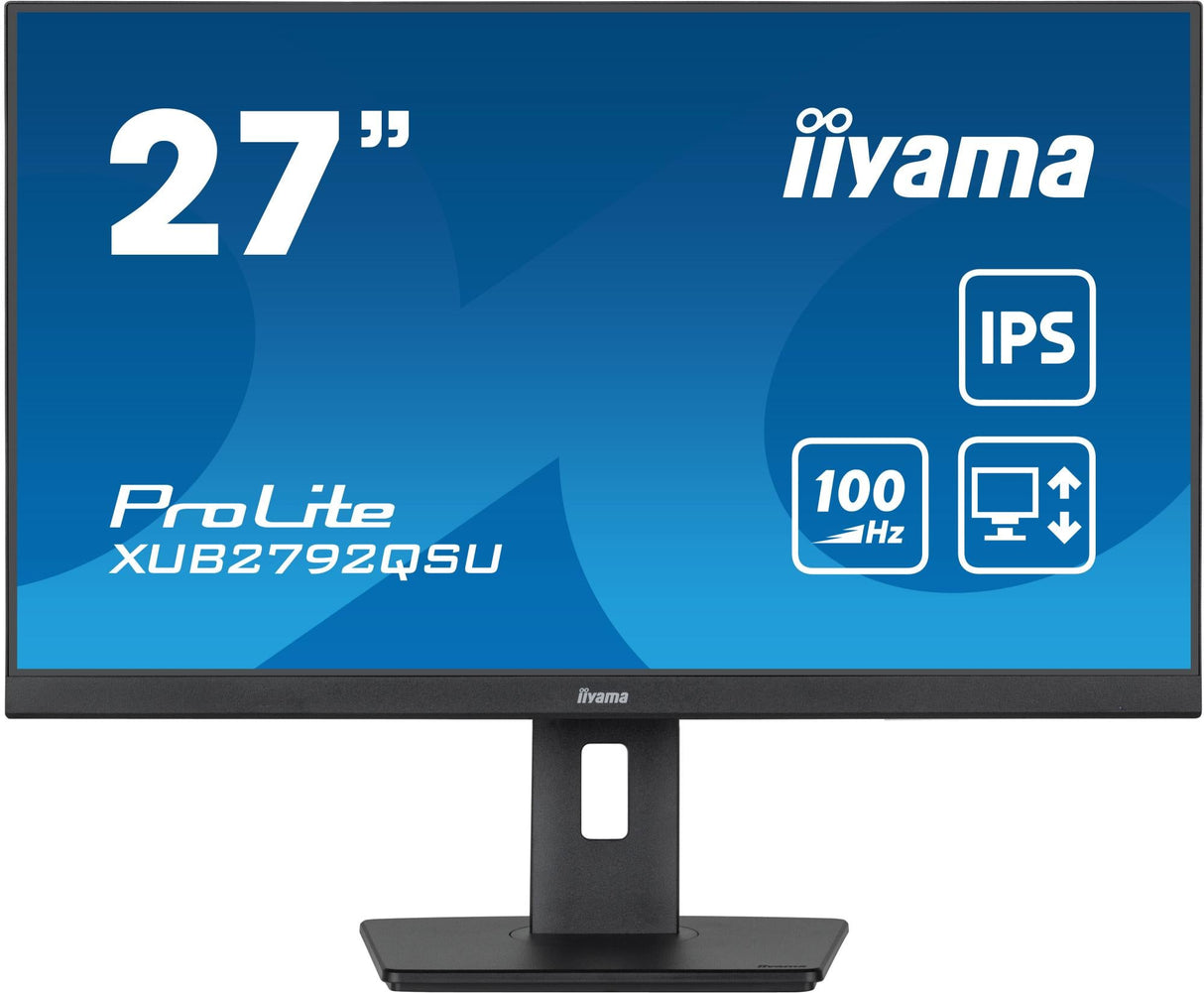 Iiyama ProLite XUB2792QSU-B6 27 2560 X 1440 (2K) HDMI DisplayPort 100Hz Pivot-skärm