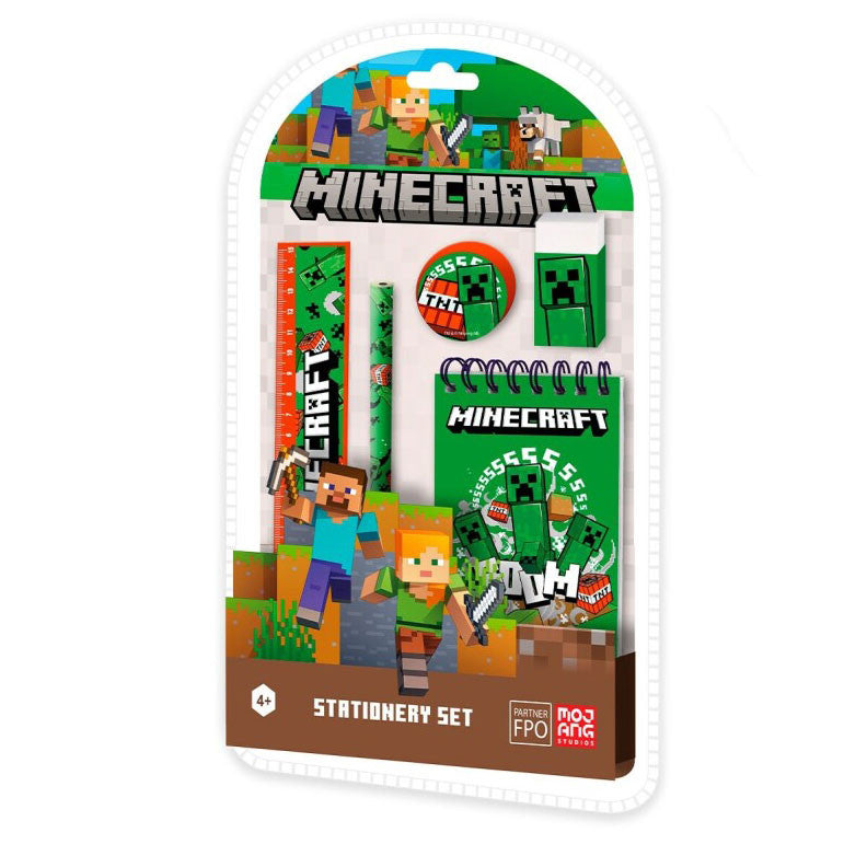 Minecraft Boom Brevpappersset 5 St