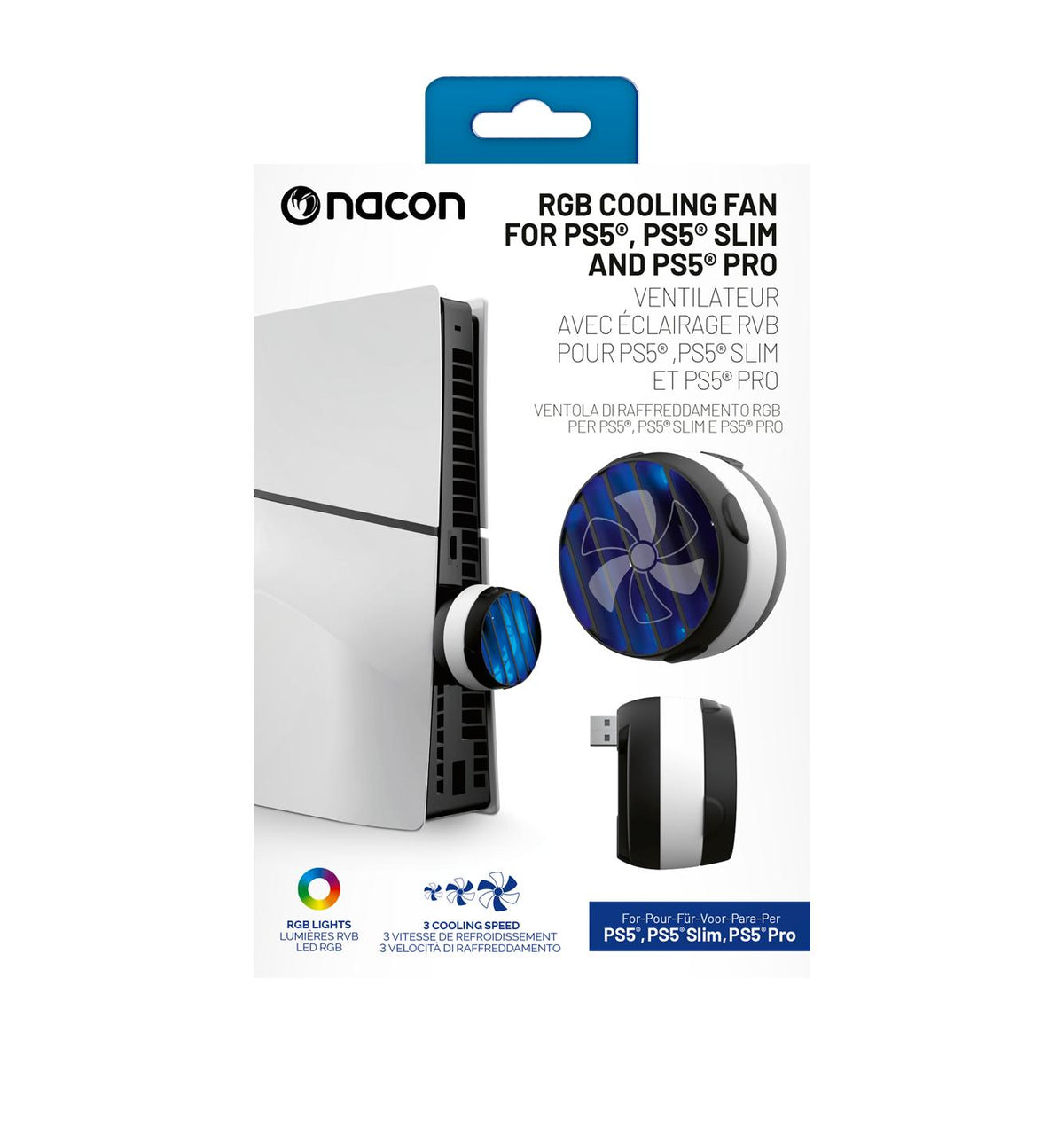 Nacon - RGB Ventilator - PS5 /PS5 Slim /PS5 Pro Nacon