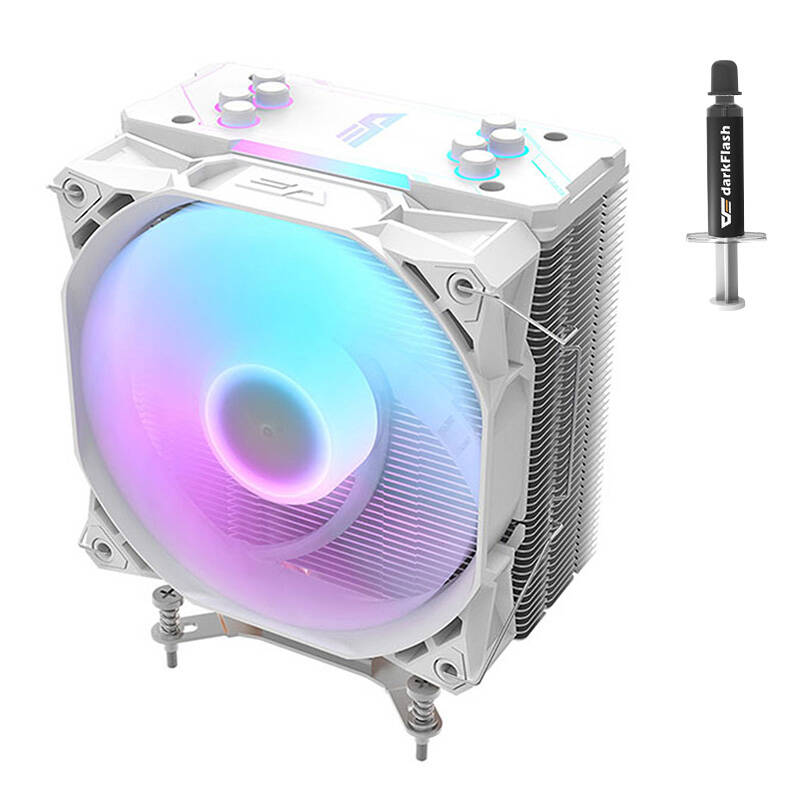 CPU aktiv køling Darkflash S11 Pro ARGB (køleplade + blæser 120x130) hvid Darkflash