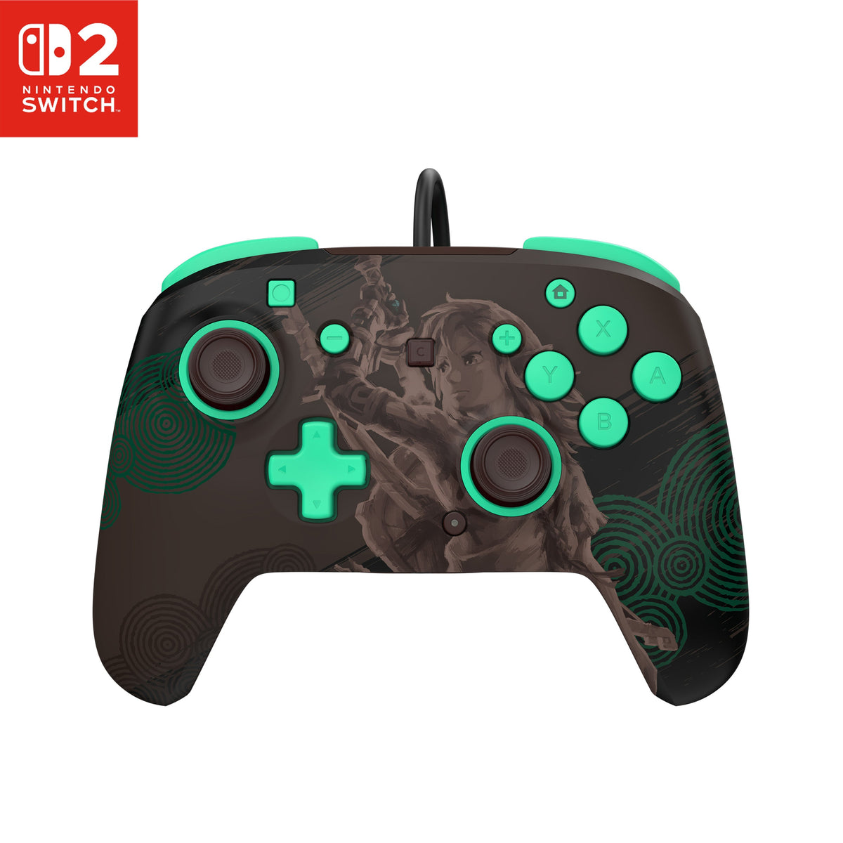 Turtle Beach Rematch Wired Zelda – Switch-controller – Front med Zelda-motiv
