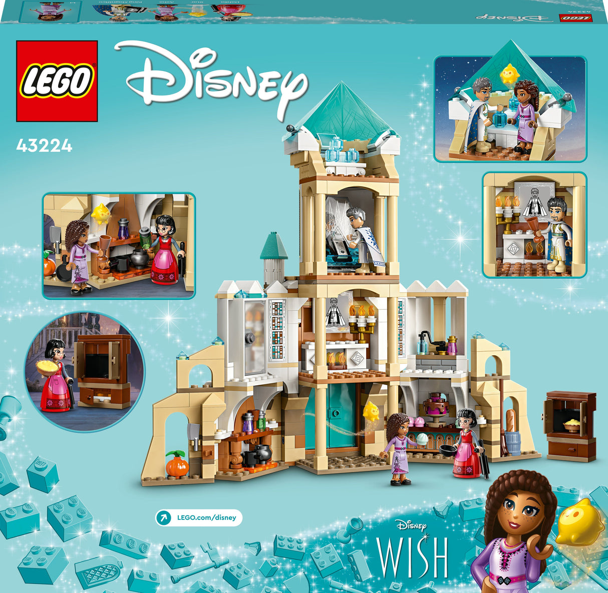 LEGO 43224 Disney Wish King Magnificos Castle, Byggleksaksväska