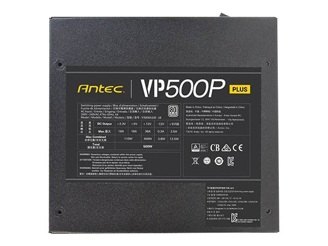 Antec VP PLUS Series VP500P Plus Strömförsörjning 500Watt