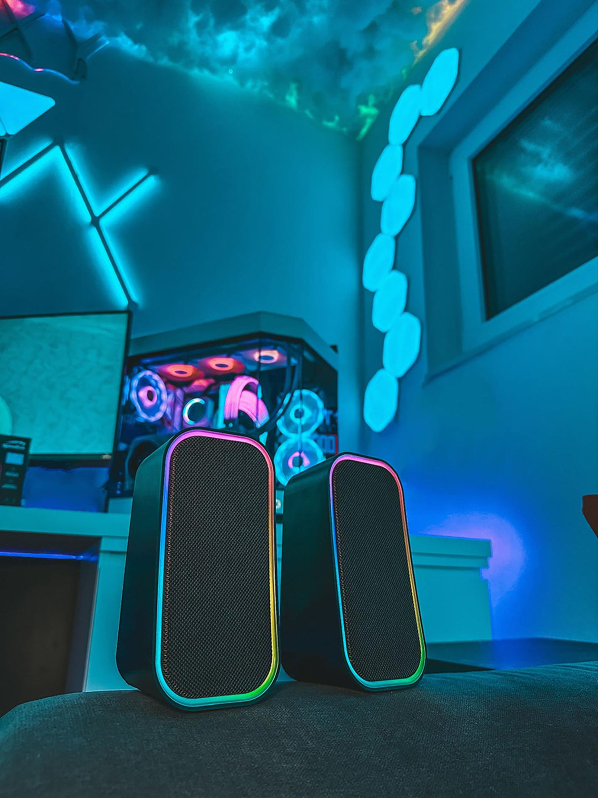 Speedlink - TOKEN RGB Gaming Stereo Högtalare, Svart