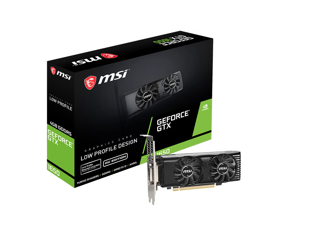 MSI GeForce GTX 1650 4GT LP OC 4GB