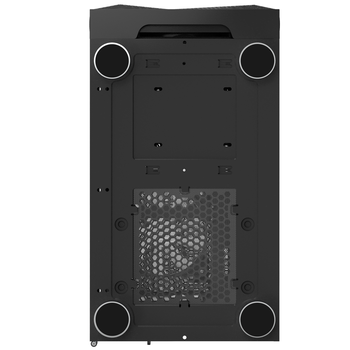 Montech X3 Mesh Black - 3x 140 mm statiska RGB-fläktar + 3x 120 mm statiska RGB-fläktar, sidosvängbart härdat glas