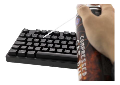 Deltaco - Tryckluft - 600ml - Svart