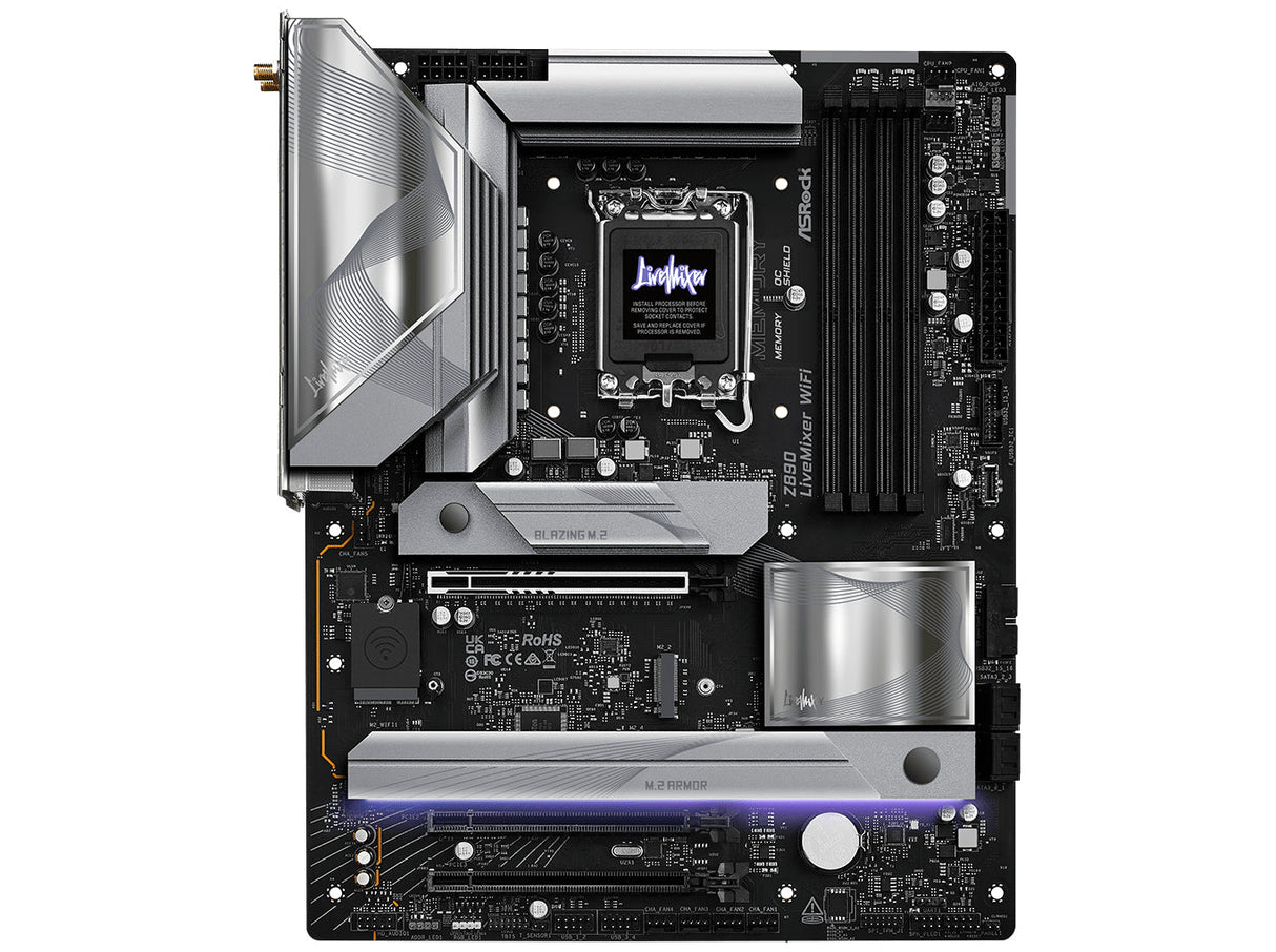 ASRock Z890 Livemixer WIFI Moderkort ATX LGA-1851 Intel Z890