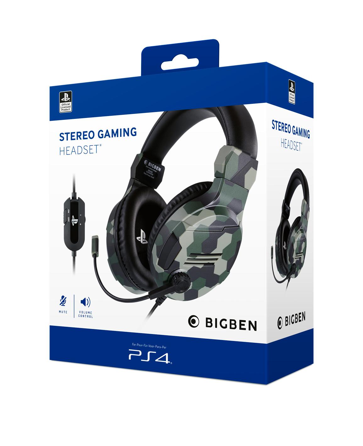Nacon PS4 Gaming Headset V3 - Grön - Headset - Sony