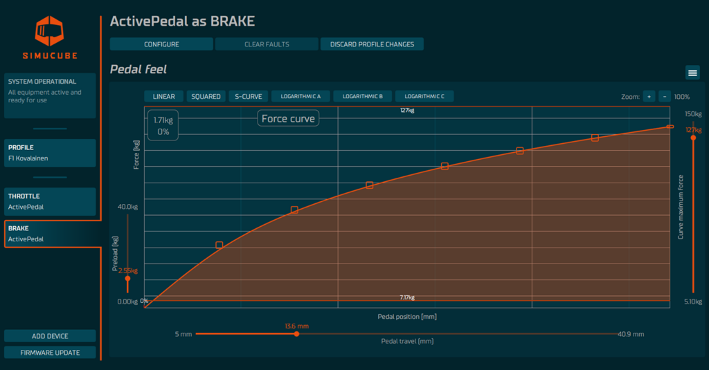 Simucube ActivePedal – Verdens første force feedback-pedal
