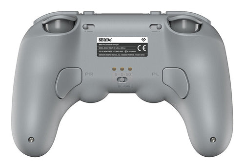 8BitDo Pro 3 Bluetooth – Gray-controller med dock – Bagside og ekstra knapper