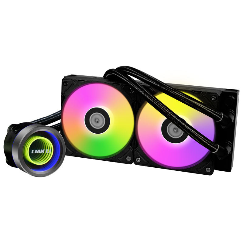 Lian Li Galahad II Trinity 240 Mm Svart - ARGB, 3 Utbytbara Utseenden