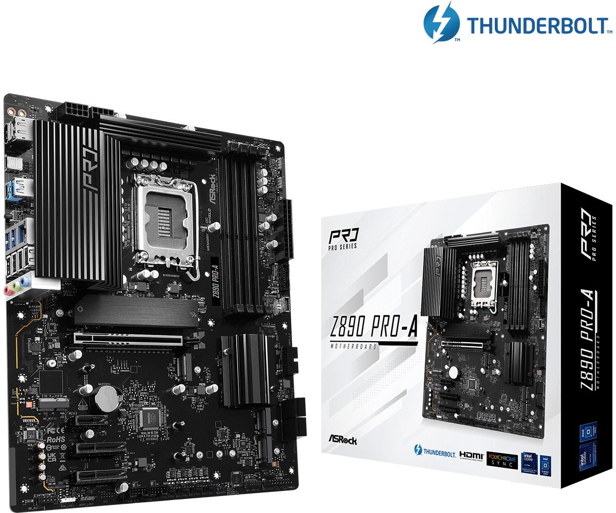 ASRock Z890 Pro-A Moderkort ATX LGA-1851 Intel Z890