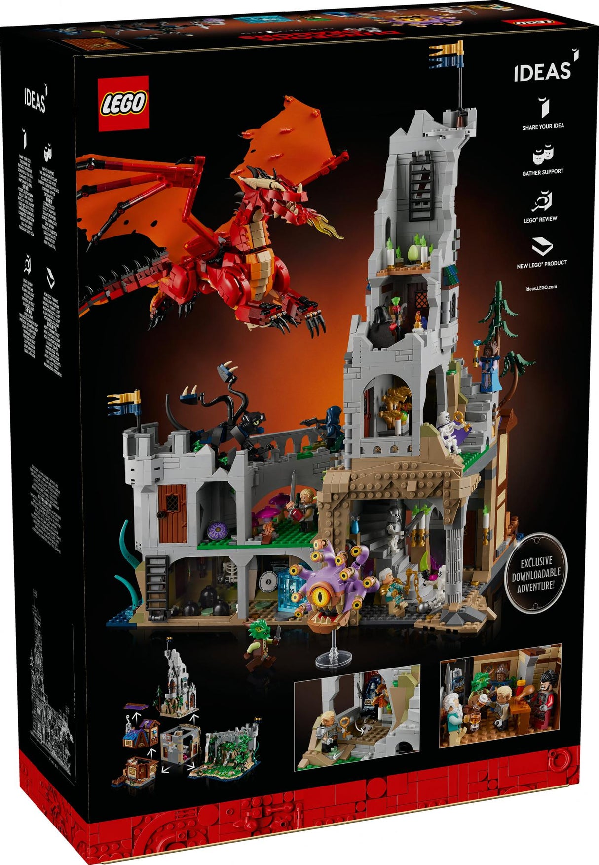 LEGO Idéer - Dungeons & Dragons: Red Dragon's Tale (21348.)