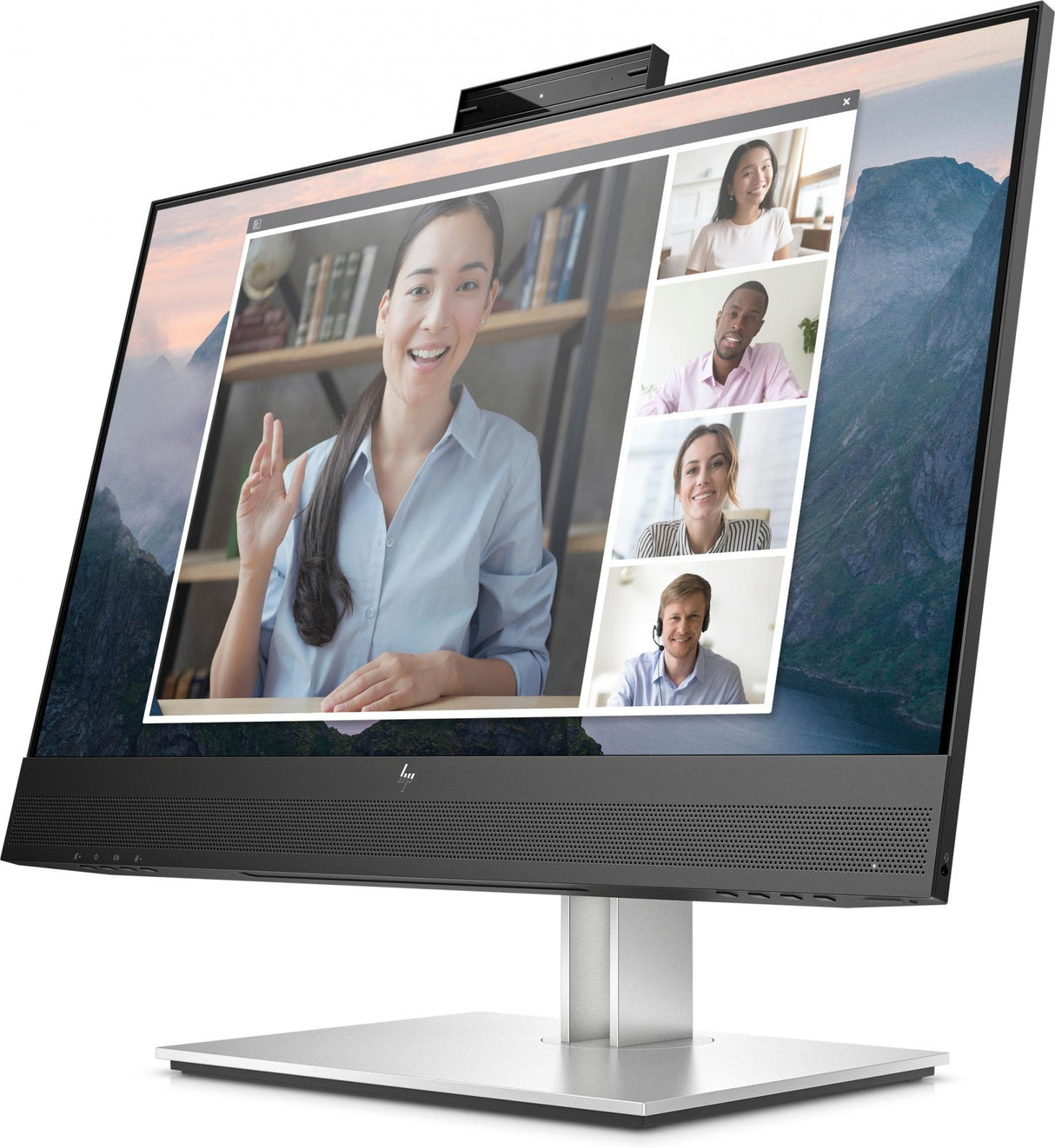 HP E24mv G4 Conferencing Monitor 23.8 1920 X 1080 (Full HD) VGA (HD-15) HDMI DisplayPort 60Hz Pivot-skärm