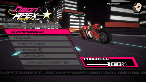 Neon Apex: Beyond the Limit – Nintendo Switch – skærmbillede 1