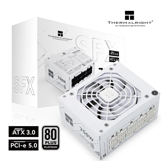 Thermalright TR-TPFX 750W, 80+ Platinum Modulär PSU, SFX, Vit