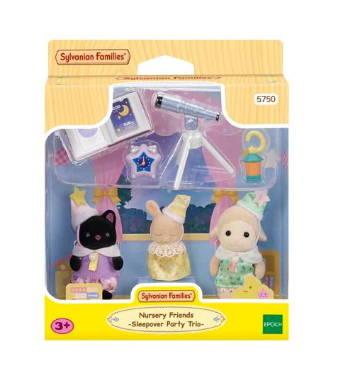 Sylvanian Families Sleepover Party – tre babyfigurer – produktbillede 3