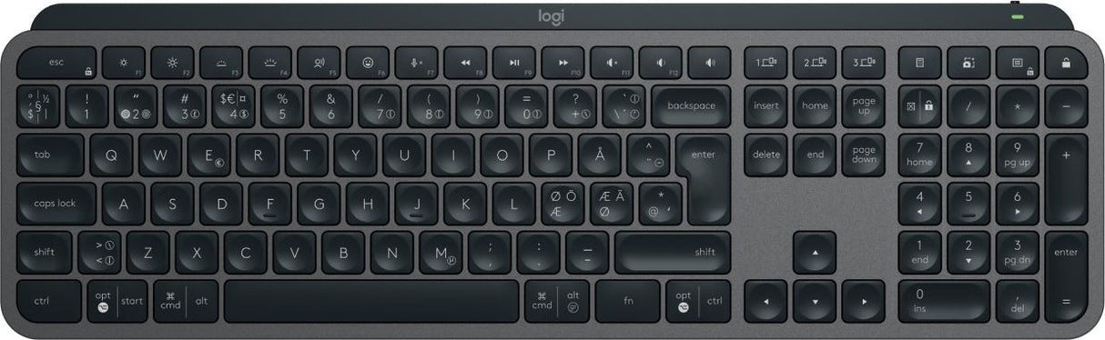 Logitech - MX Keys S Advanced Trådlöst Belyst Tangentbord