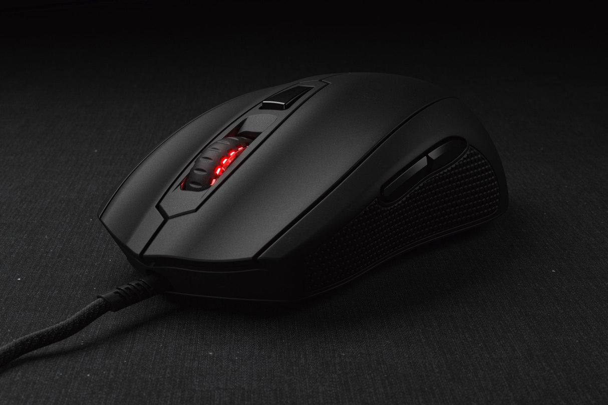 MIONIX Mouse Gaming CASTOR-PRO 6 Key 19000DPI USB - Svart