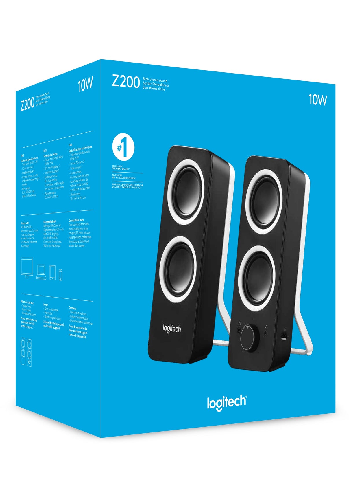 Logitech Z200 Högtalare Svart