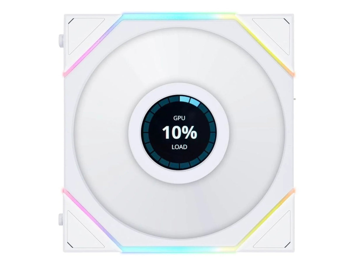 Lian Li UNI FAN TL Trådlös LCD Reverse, Vit - 120