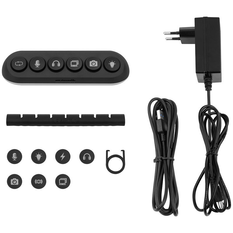 Streamplify HUB DECK 5 Slot, RGB, 12V - Svart