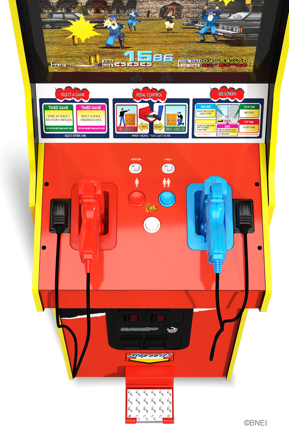 ARCADE 1 UP TIME CRISIS DELUXE ARCADE MACHINE