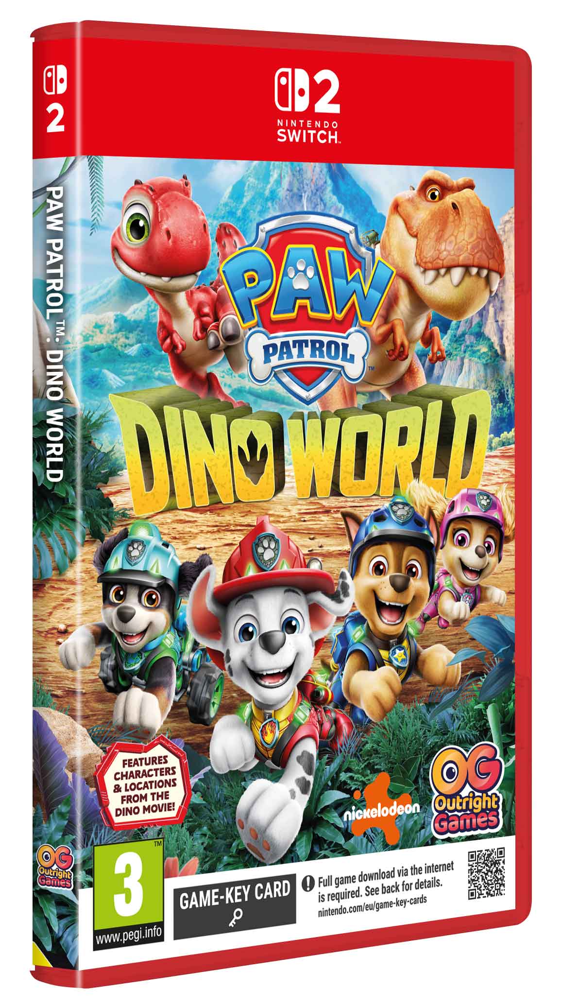 PAW Patrol Dino World – Nintendo Switch 2 – spilomslag