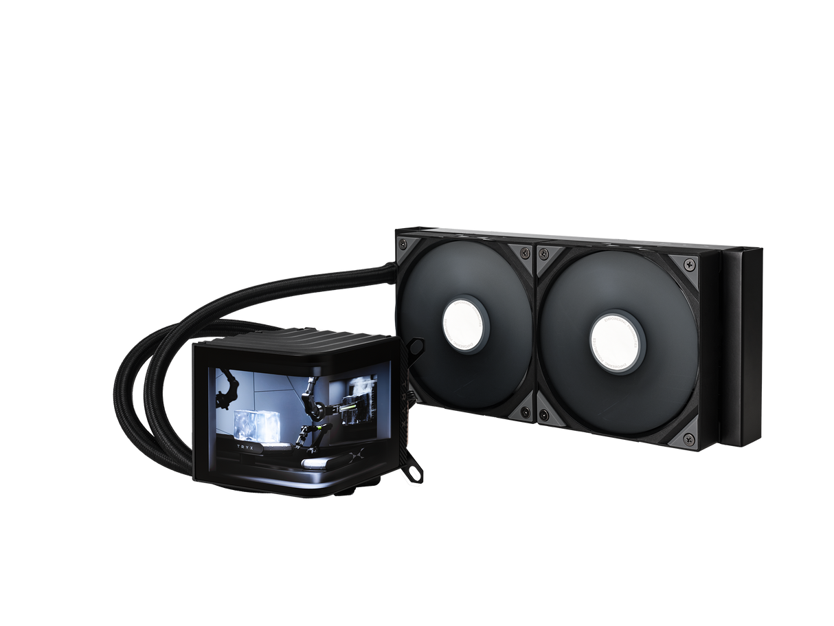 TRYX PANORAMA 240mm AIO Liquid Cooler Svart