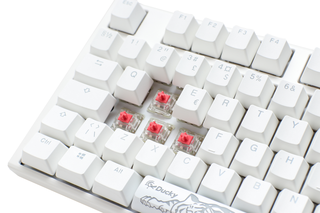 Ducky One 3 - Classic Pure White Nordic - Fullsize - Cherry Silent Red
