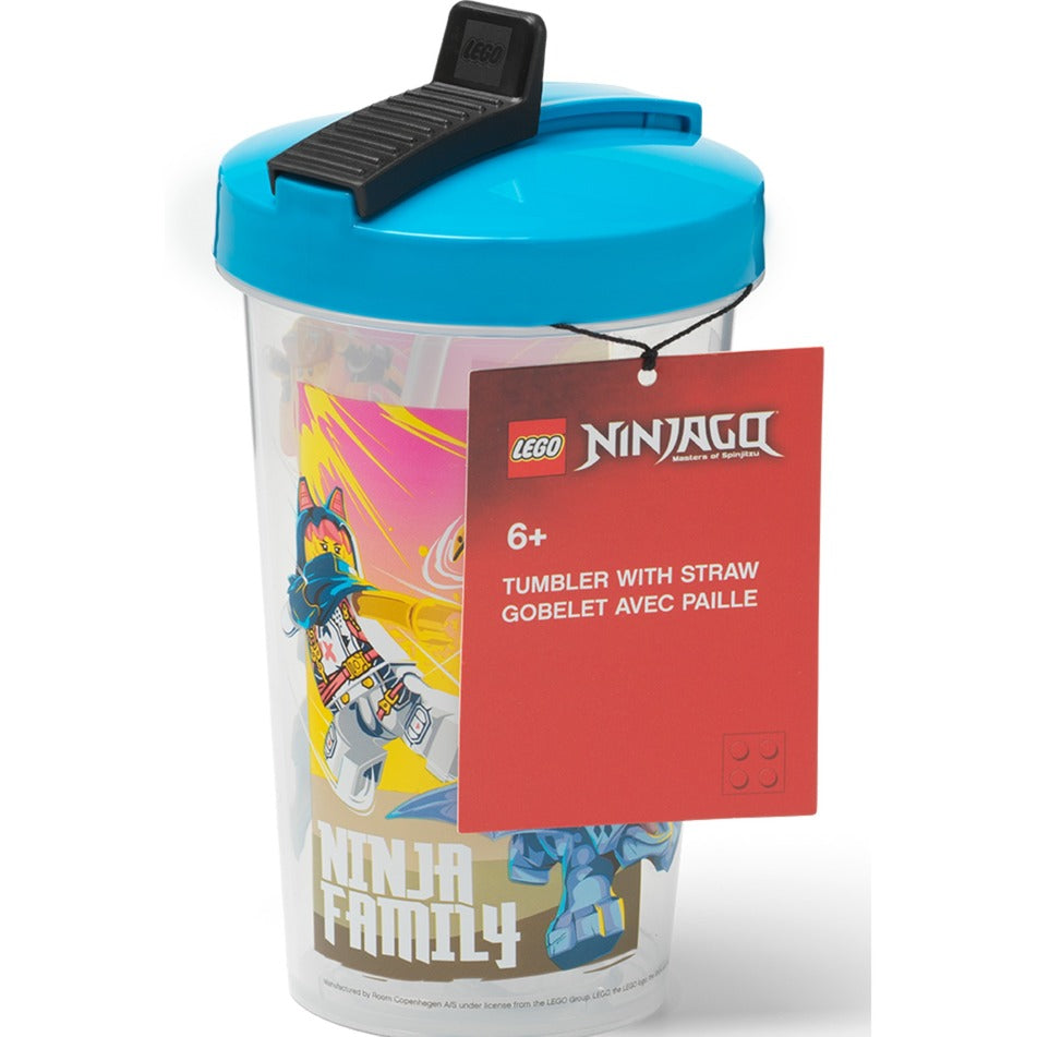 Room Copenhagen LEGO Mug with Straw Ninjago Classic Black (black/red, 500ml)