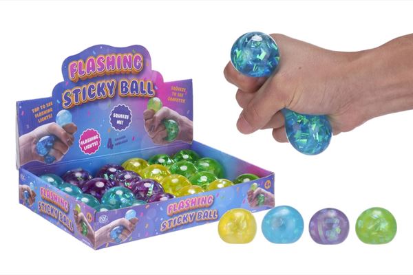 Flashing Sticky Ball 5cm, 1 pcs (70437) Squishy
