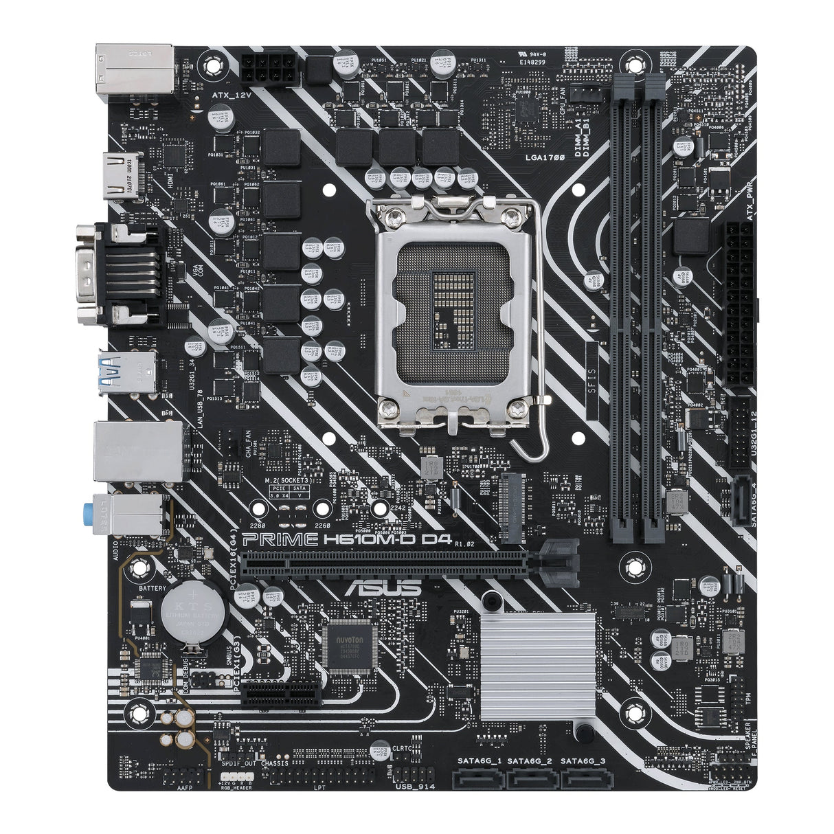 ASUS PRIME H610M-D D4 (mATX, H610, LGA 1700, DDR4)