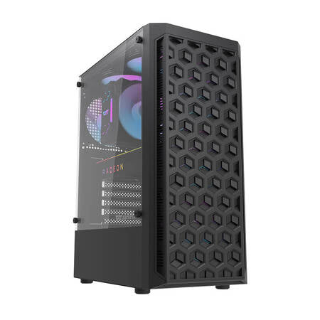 Datorfodral Darkflash DK300M Micro-ATX Med 3 Fläktar (svart)