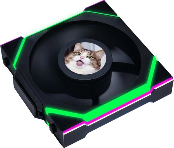 Lian Li UNI FAN SL Trådlös LCD, Svart- 120mm