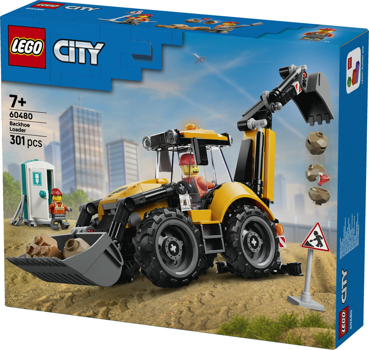 LEGO - LEGO City - Yellow Backhoe Loader (60480) LEGO