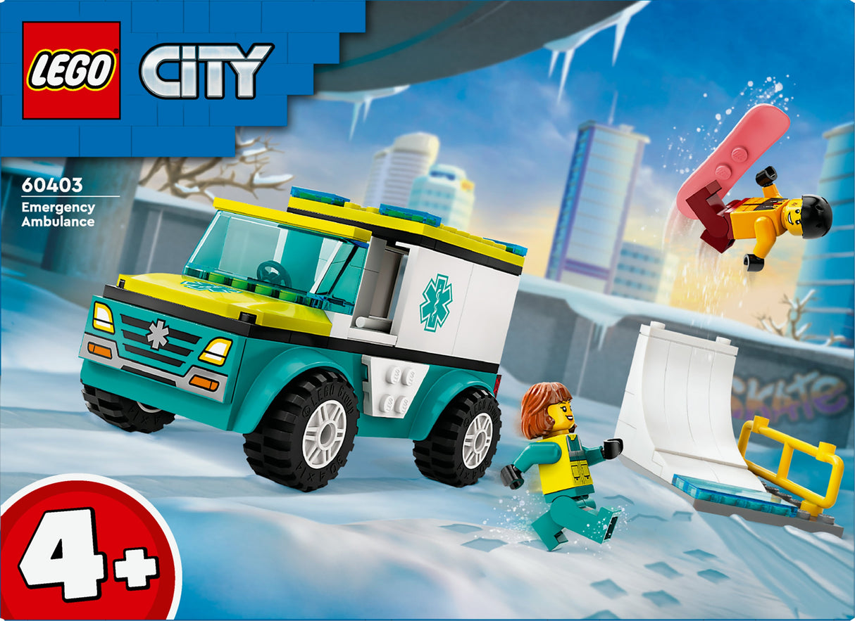 LEGO City - Ambulans Och Snowboardåkare (60403)