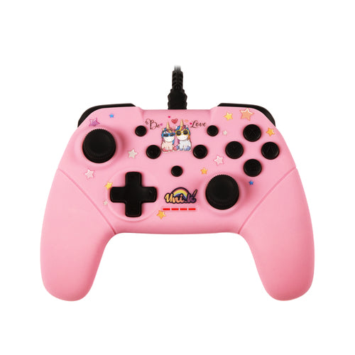 Konix Unik Be Love – kablet controller til Switch og PC – lyserød – produktbillede 2