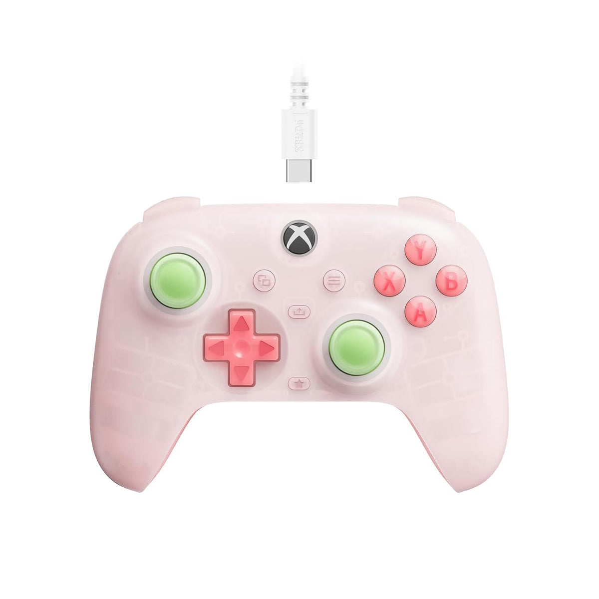 8BitDo Ultimate Mini kablet controller – transparent pink – Xbox – produktbillede 1