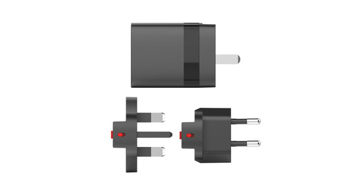 Speedlink - Travel Charger USB-A & USB-C 15W for US-UK-EU, black Speedlink