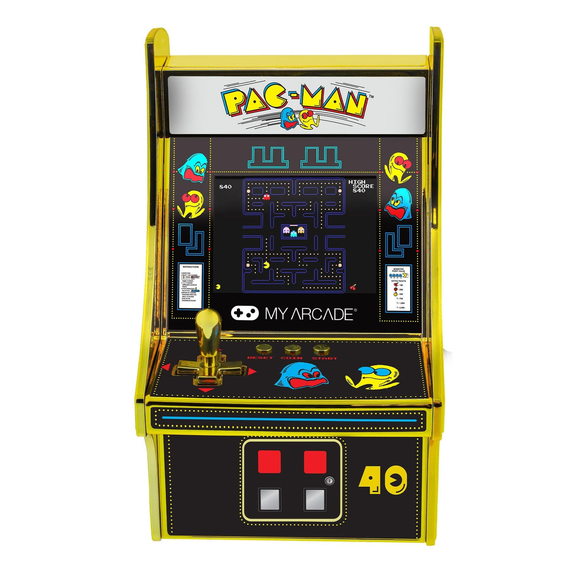 MIN ARCADE - Micro Player PacMan 40-årsjubileum