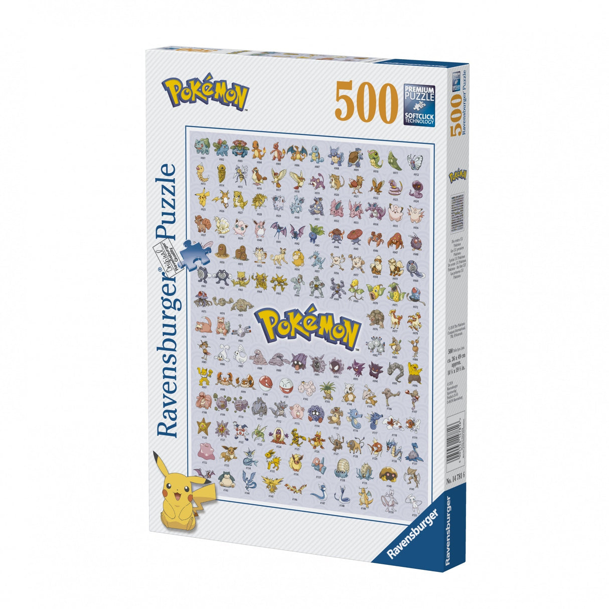 Pokémonpussel - Original 151 (500 Bitar) (PEG4781)