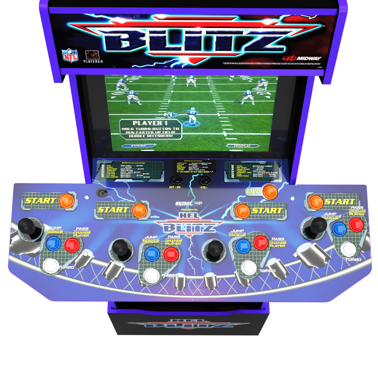 ARCADE 1 UP NFL BLITZ ARCADE MACHINE
