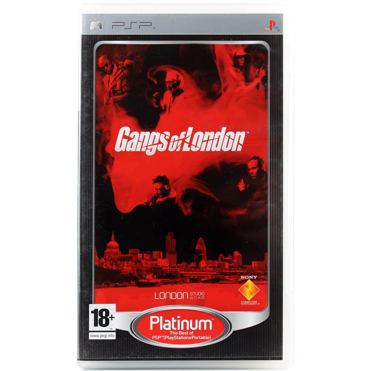 Gangs of London Platinum til PSP - fysisk spil og omslag