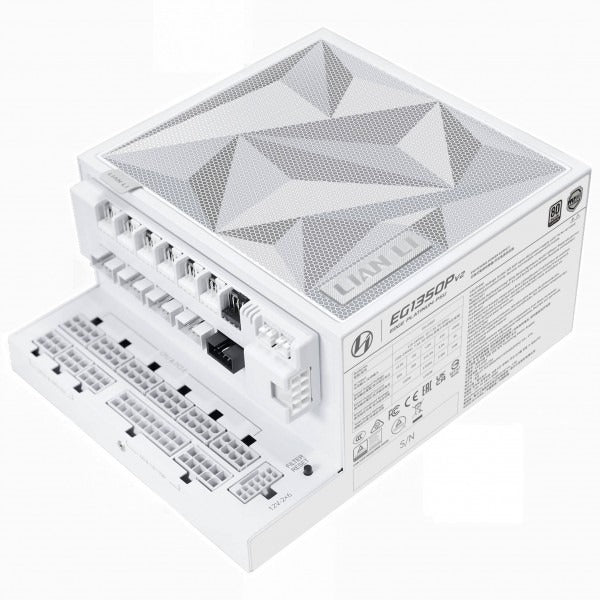 Lian Li EDGE Platinum V2 1350W with EDGE Hub ADV White – produktbillede