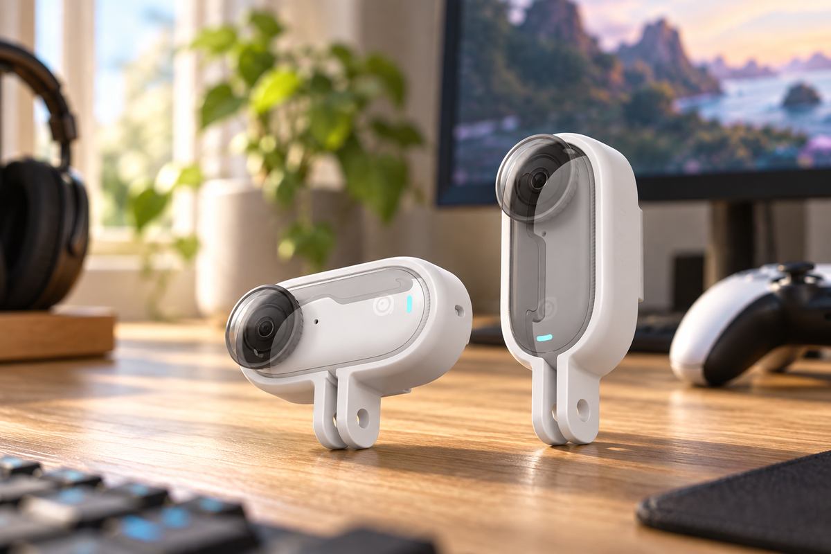 Stemningsbillede – Insta360 GO 3/GO 3S Action Mount Set – lodret og vandret montering