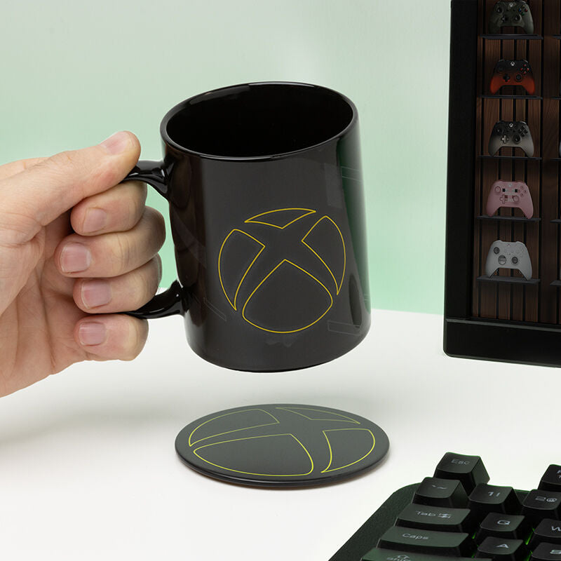 Xbox-mugg och metallunderläggset 300 ml