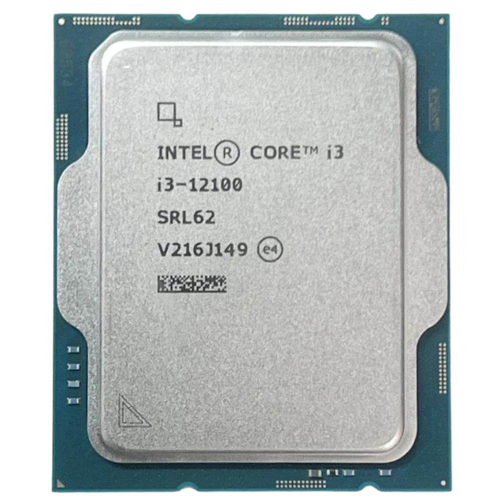 Intel Core i3 12100 processor – set ovenfra
