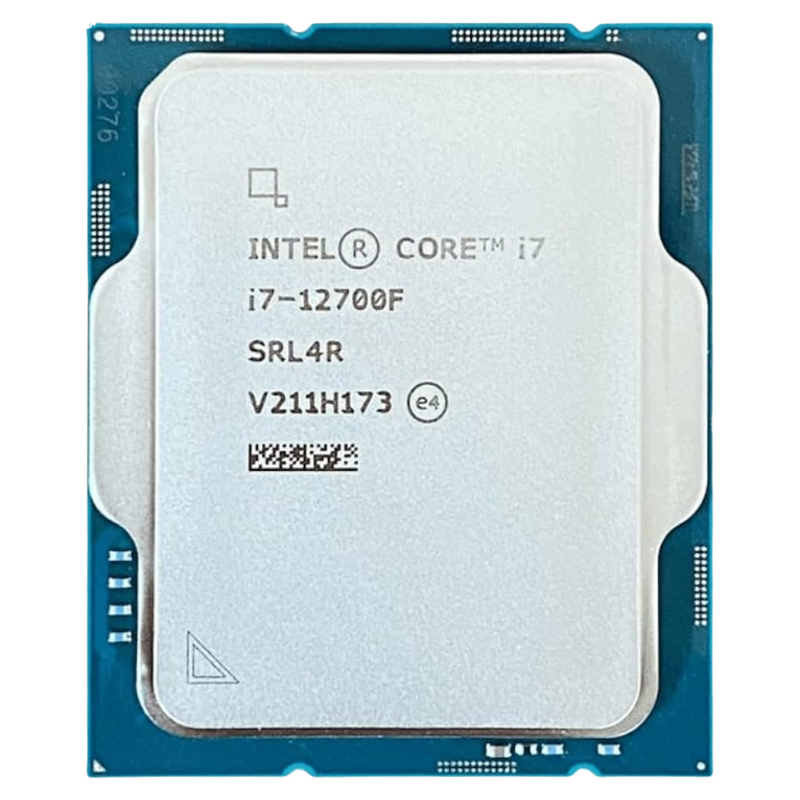 Intel Core i7 12700F processor – set ovenfra